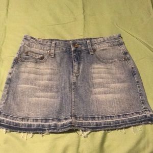 Mini jean skirt